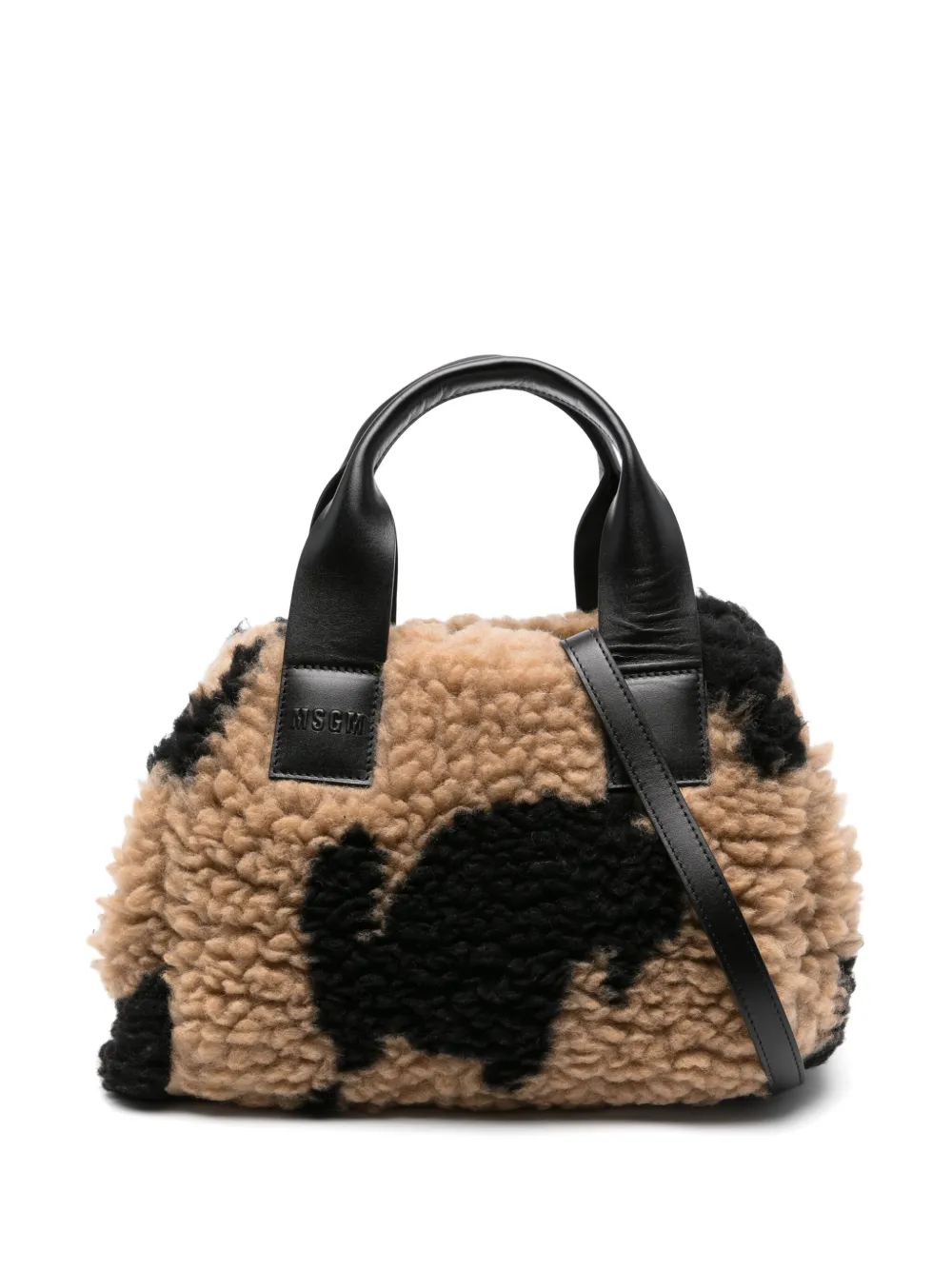 MSGM medium faux-fur tote bag | Neutrals | Image 1