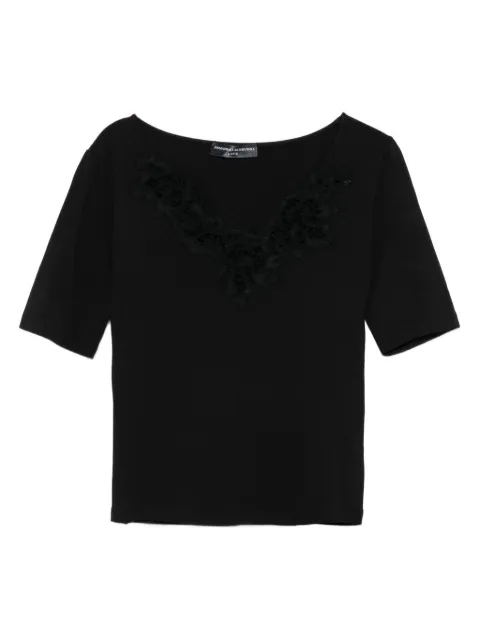 Ermanno Scervino lace-embellished V-neck top