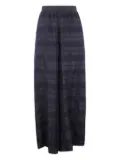 Uma Wang grid-pattern elastic-waist trousers - Black