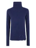 Uma Wang ribbed turtleneck sweater - Blue