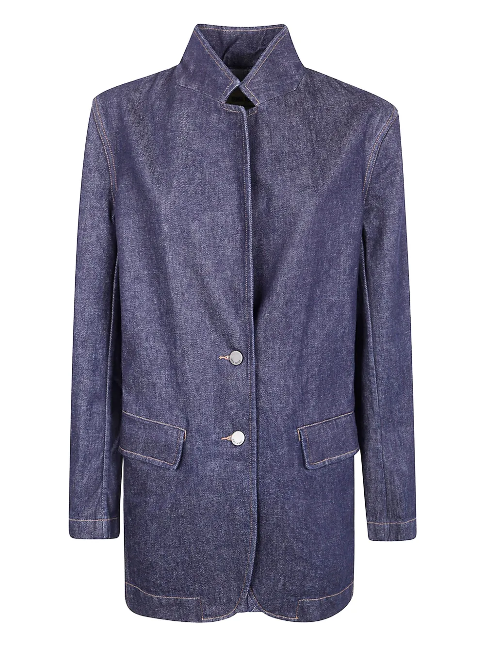 Uma Wang Button Denim Jacket In Blue