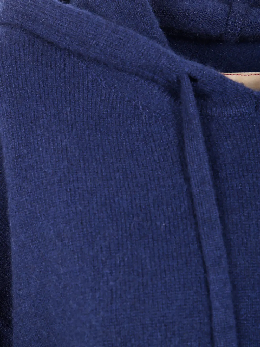 Uma Wang Trui met capuchon en gewelfde afwerking Blauw