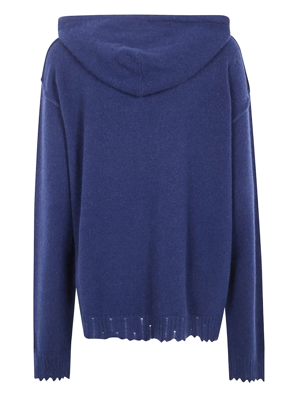 Uma Wang Trui met capuchon en gewelfde afwerking Blauw