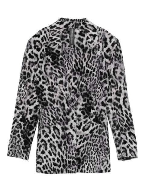 Norma Kamali leopard-print blazer