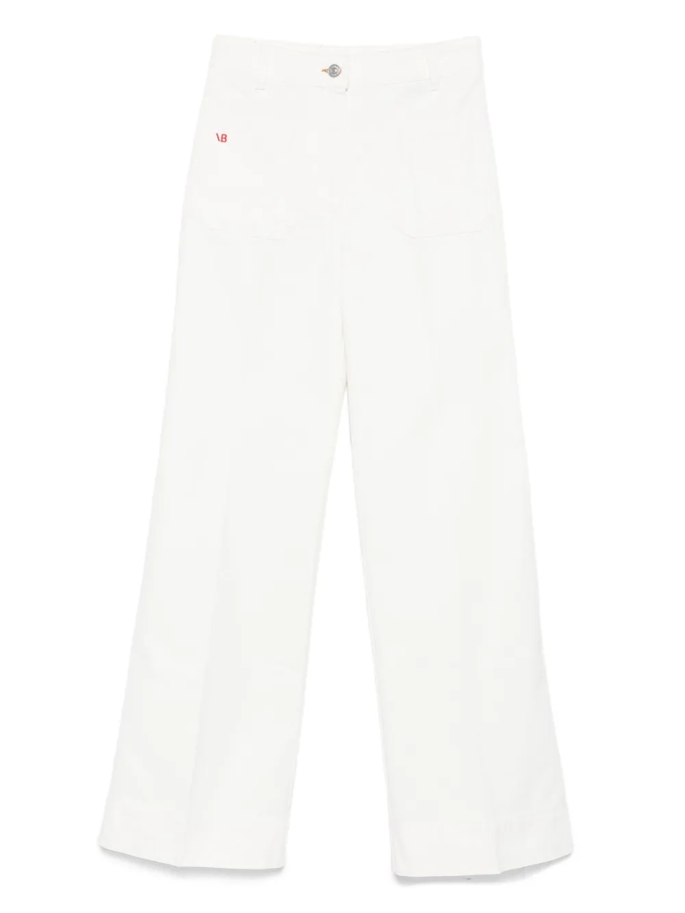 organic-cotton straight-leg jeans