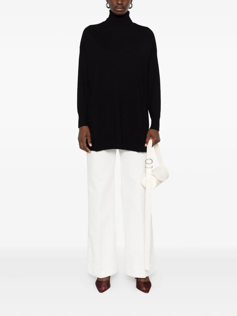 Victoria Beckham patch-pocket jeans - Wit