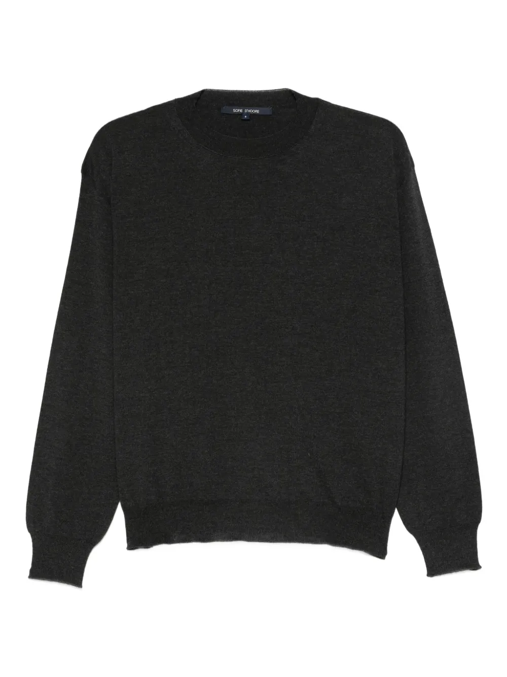 round-neck wool sweater
