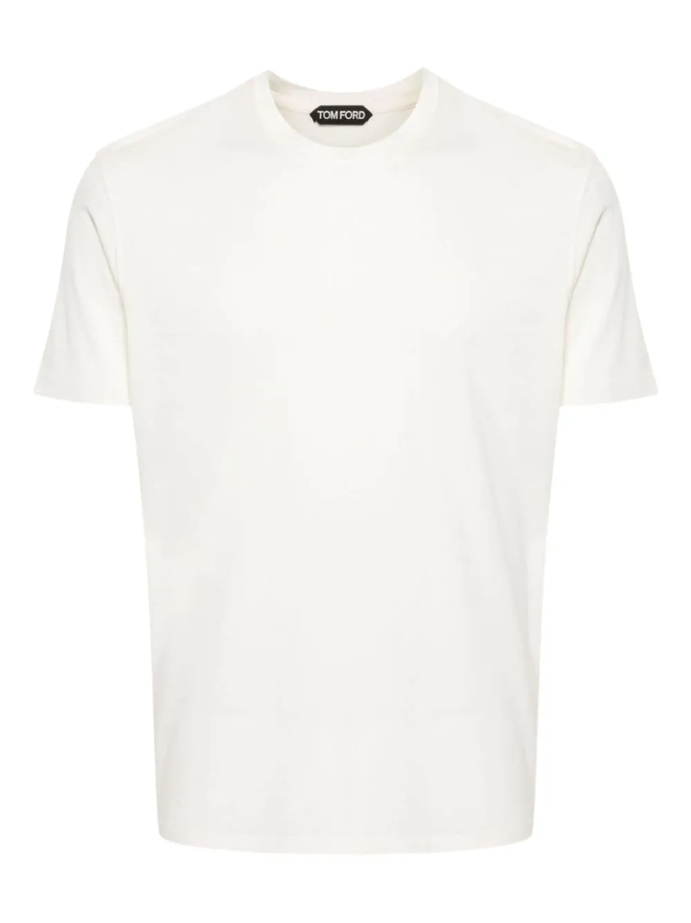 Tom Ford Crew-neck Short-sleeve T-shirt In White