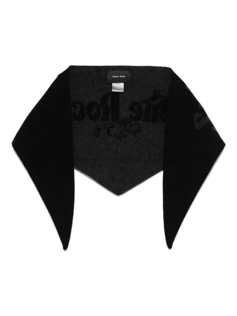 Simone Rocha graphic-logo neckerchief