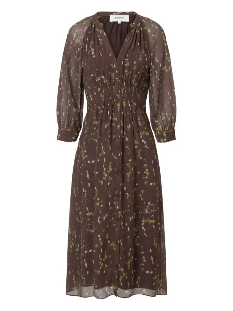 Ba&Sh abstract-print smocked dress