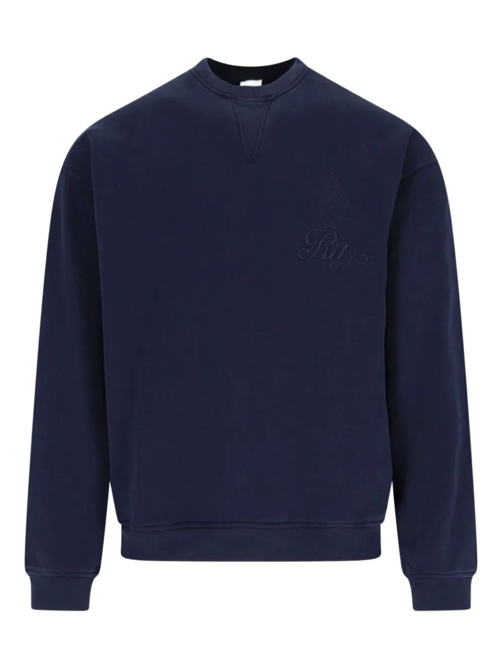 FRAME x Ritz Paris sweater met borduurwerk Blauw