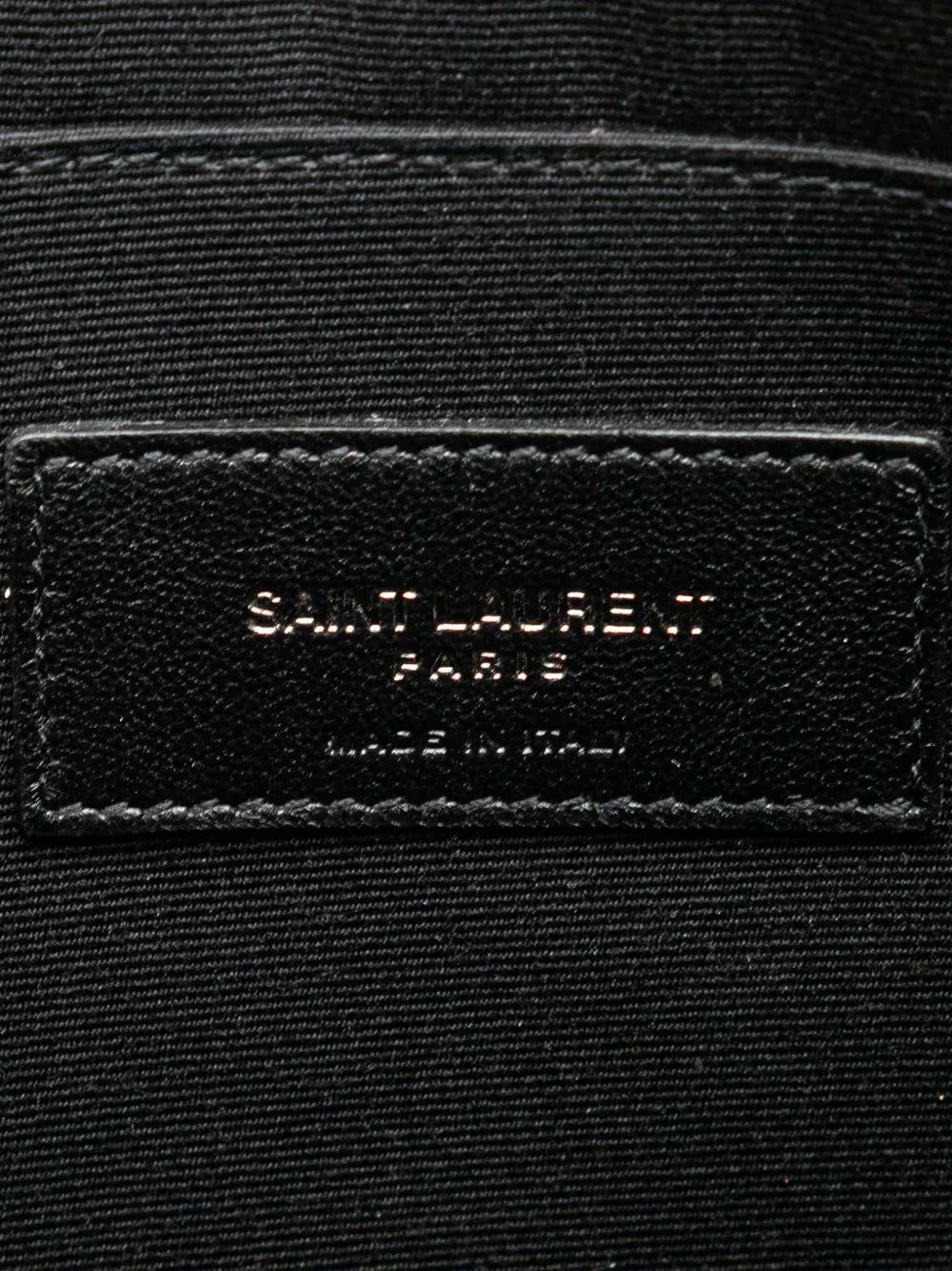 Pre-owned Saint Laurent 2020 Grain De Poudre Monogram Monochrome Ipad Case Clutch Bag In Black