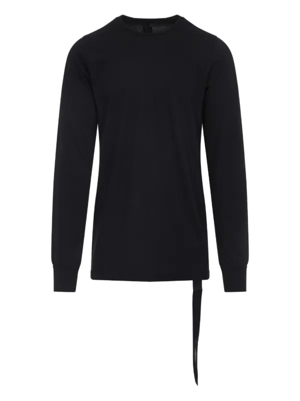Rick Owens ブラック ドレープ長袖トップス XS Rick Owens DRKSHDW ドレープ スウェットシャツ | ブラック | FARFETCH JP