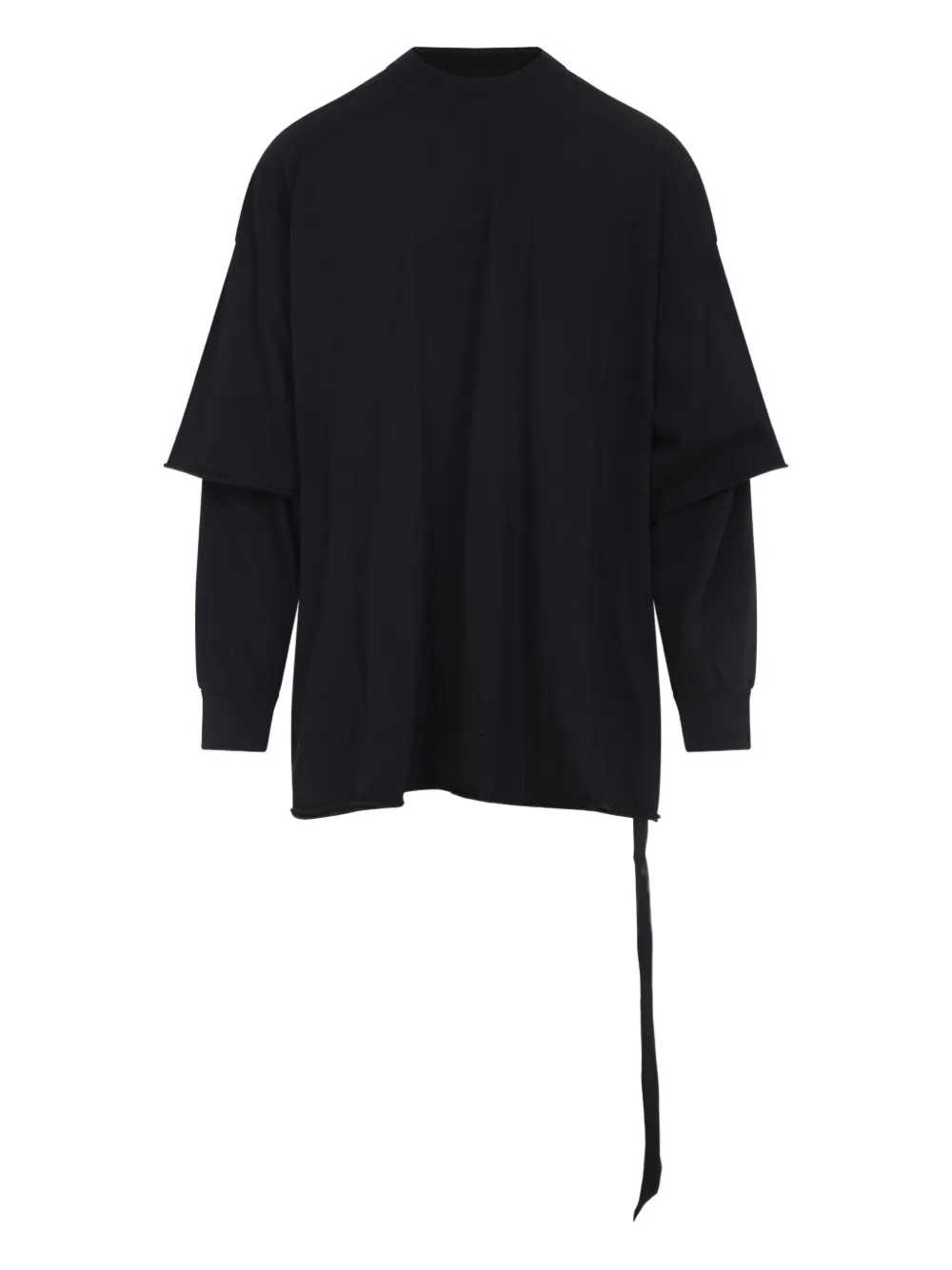 Rick Owens DRKSHDW Gelaagde trui met lange mouwen Zwart