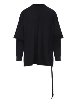 Rick Owens DRKSHDW double-layered long-sleeve Sweater | Black