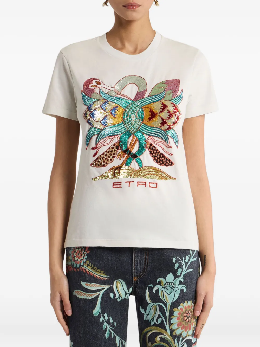 ETRO Blouse met bloemenprint Wit
