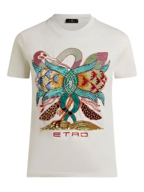 ETRO t-shirt à fleurs