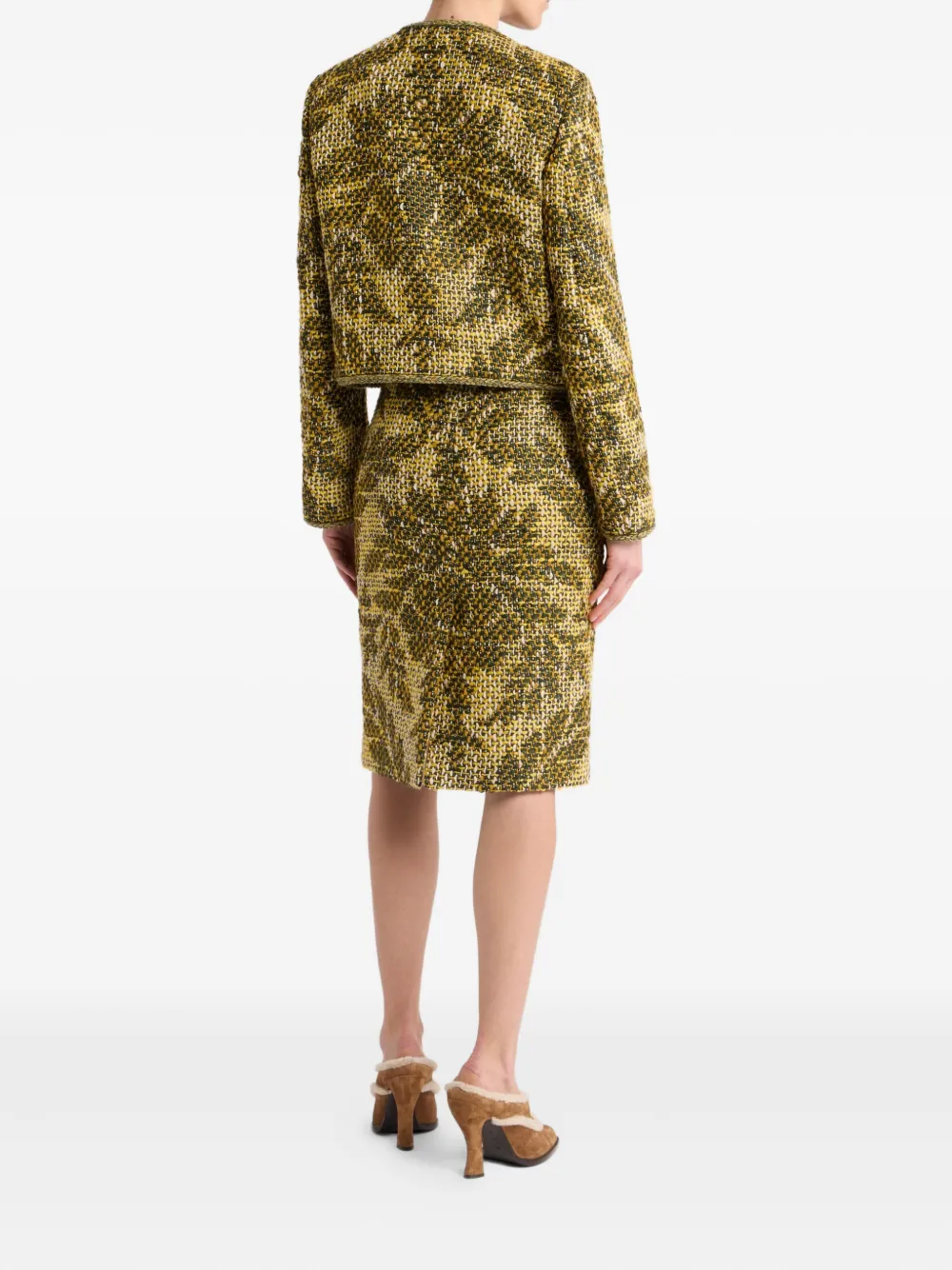 ETRO Jack met jacquard Groen