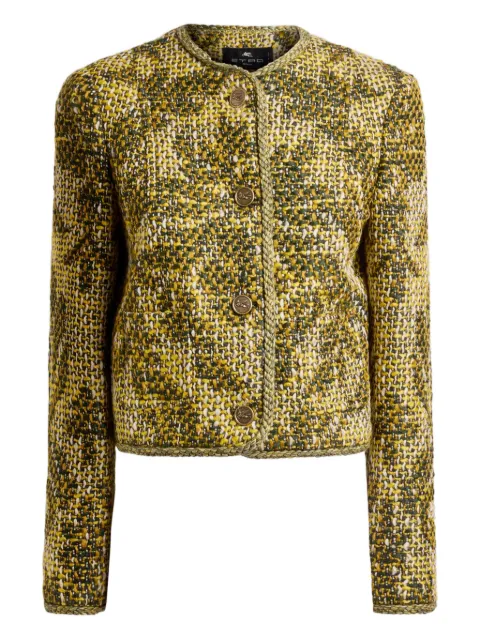 ETRO basketweave jacquard jacket
