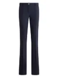 ETRO button-fastening flared trousers - Blue