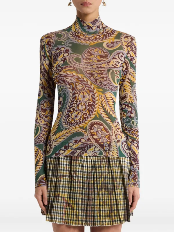 Etro ペイズリー柄 ラップドレス IT 48 Etro ペイズリー柄 ラップドレス IT 48