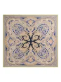 ETRO paisley print wool silk shawl - Green
