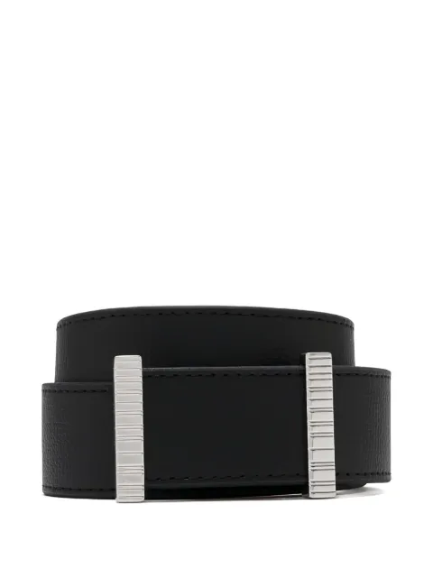 Paul Smith ribbed-buckle leather belt