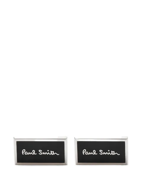 Paul Smith rectangle-frame logo cufflinks