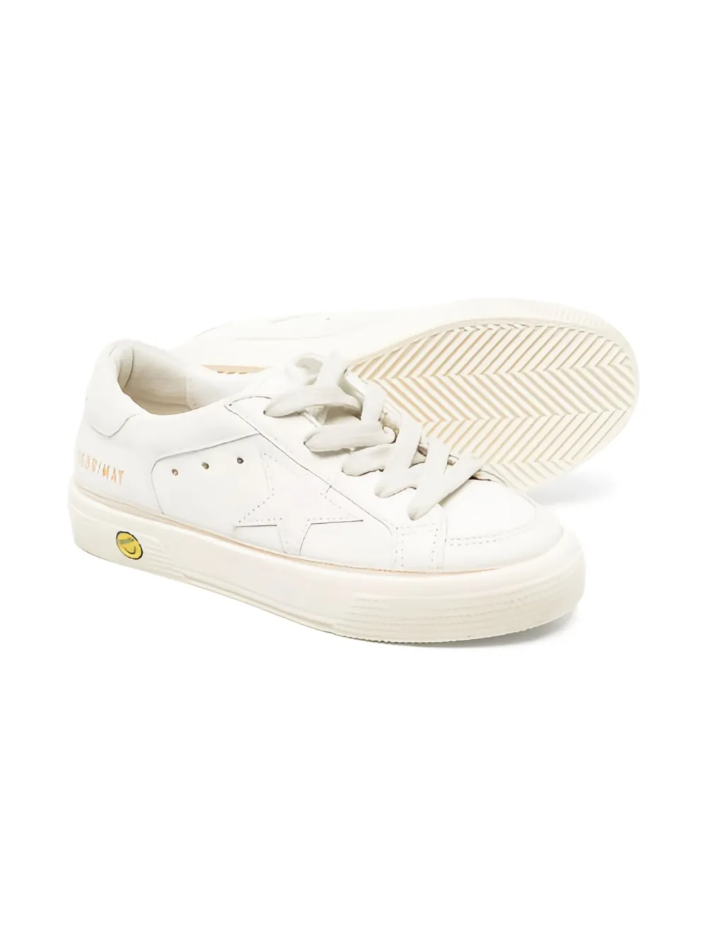 Golden Goose Kids Sneakers met sterpatch - Wit