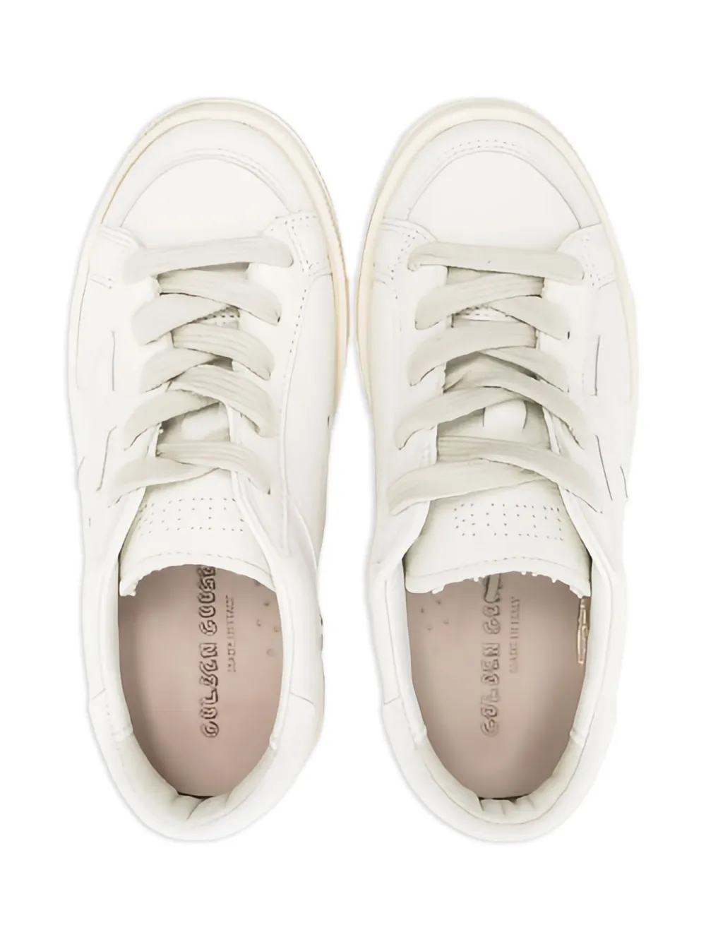 Golden Goose Kids Sneakers met sterpatch Wit