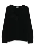 Ermanno Scervino lace-insert knit sweater - Black