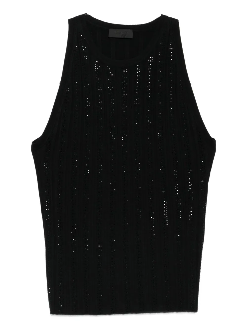 embellished ribbed top