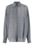 Ermanno Scervino herringbone button-fastening shirt - Black