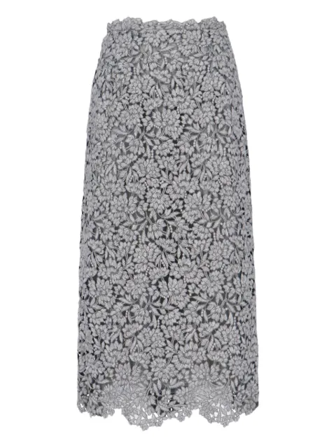 Ermanno Scervino floral-lace midi skirt