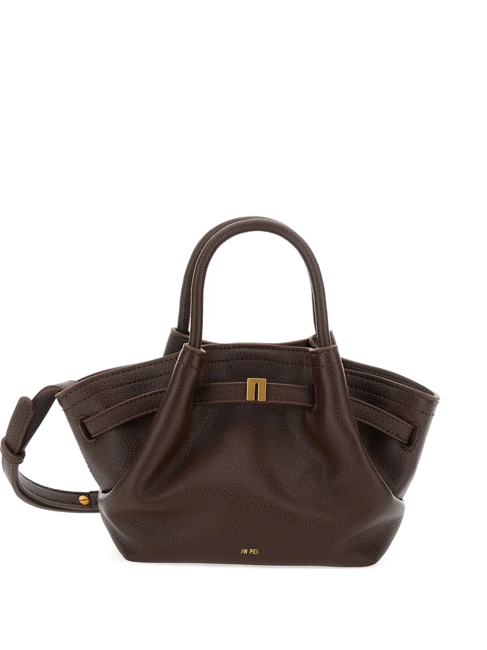 mini Hana pleated clasp tote bag
