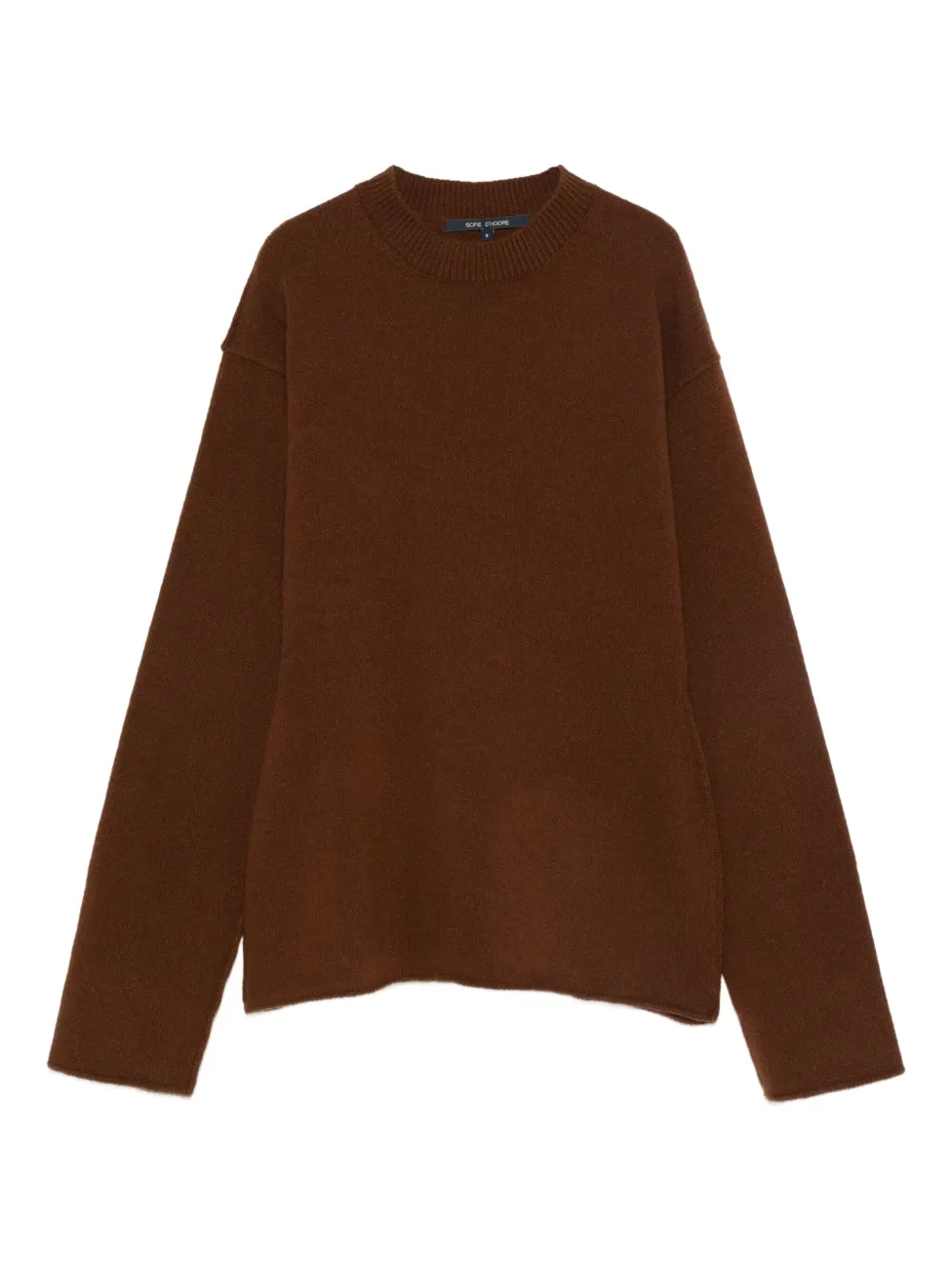 round-neck wool sweater