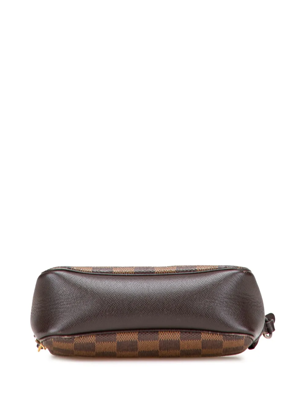 Pre-owned Louis Vuitton 1999 Damier Ebene Trousse Pochette Handbag In Brown