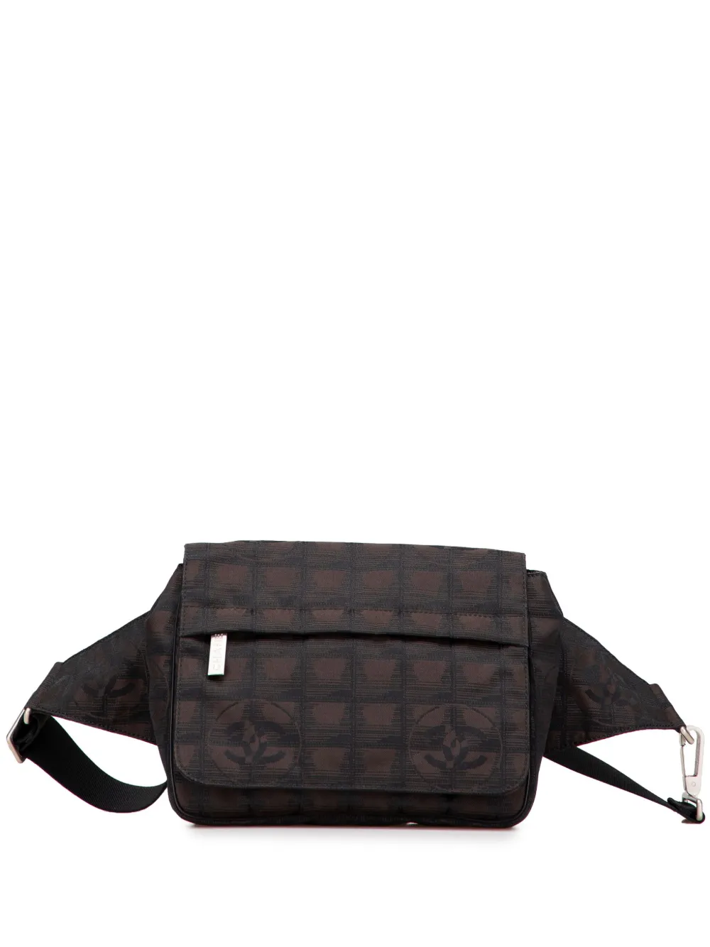 CHANEL Pre-Owned 2005-2006 New Travel Line Nylon belt bag - ブラウン CHANEL Pre-Owned 2005-2006 New Travel Line Nylon belt bag - ブラウン