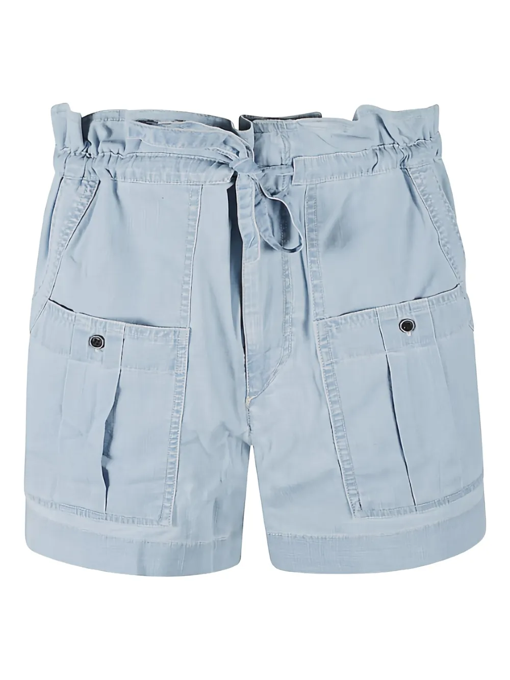 ISABEL MARANT drawstring pocketed short shorts Blauw