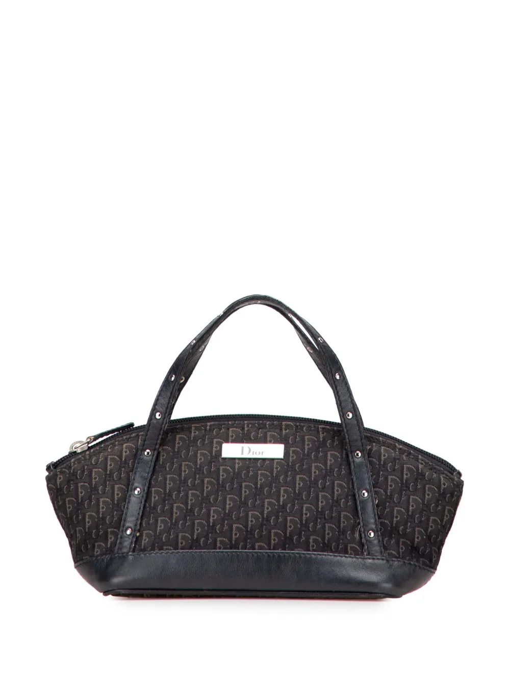Pre-owned Dior 2003 Mini Issimo Trotter Canvas Street Chic Handbag In Black
