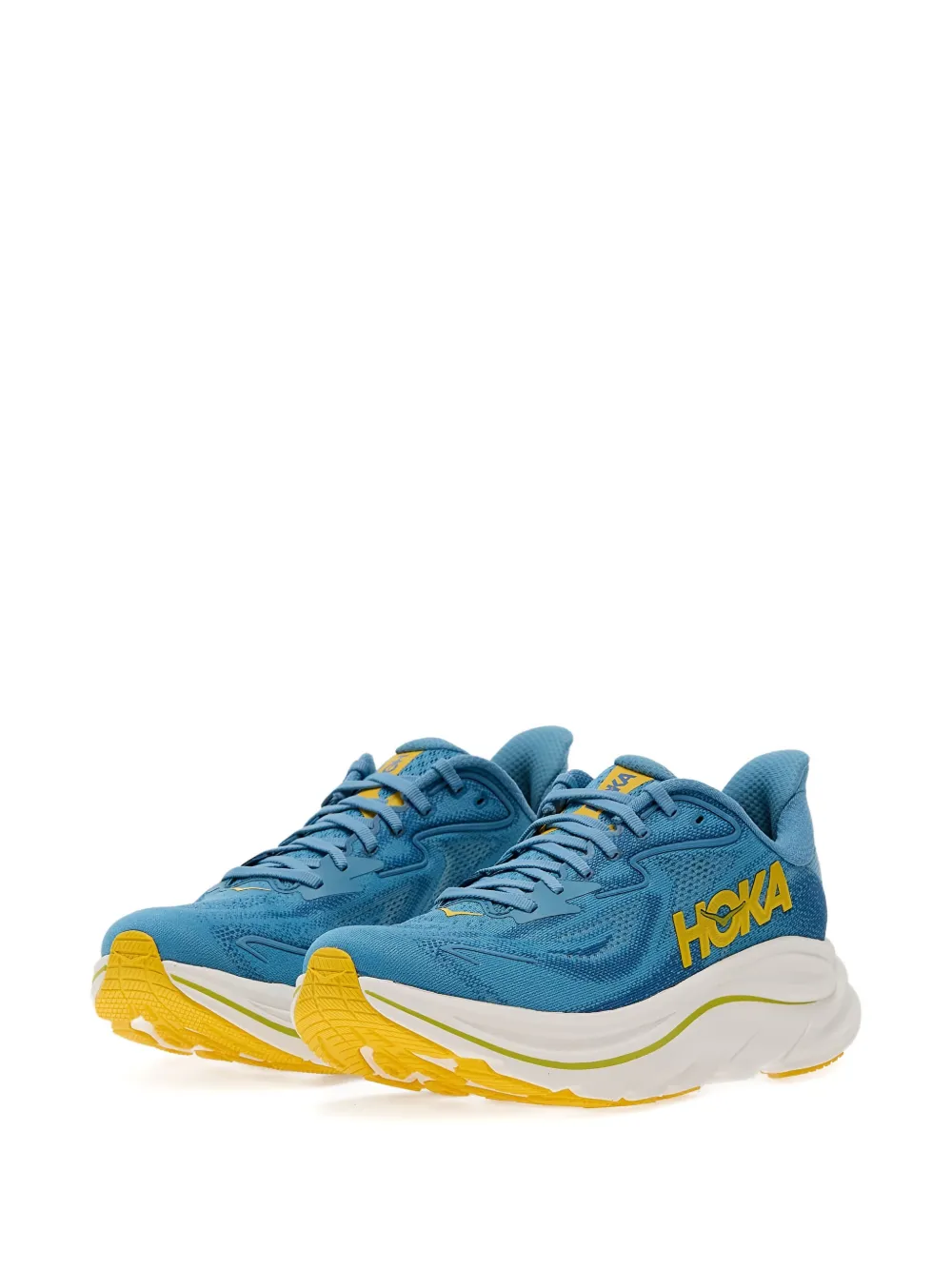 HOKA Clifton 10 logo-print sneakers Blue