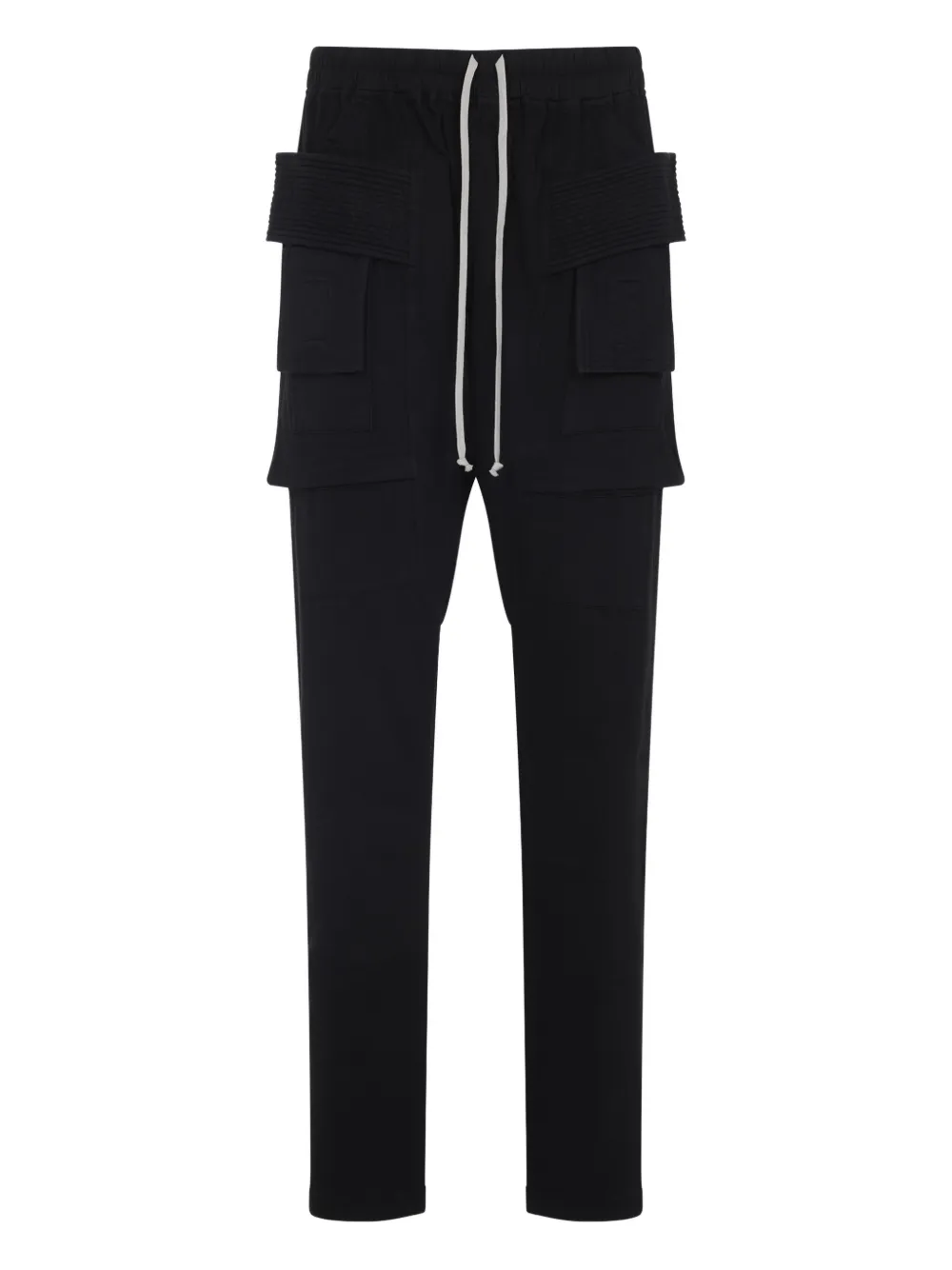 Rick Owens DRKSHDW drawstring-waist cargo track pants Zwart