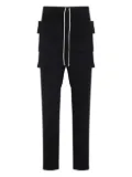 Rick Owens DRKSHDW drawstring-waist cargo track pants - Black