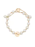 Gucci Interlocking G faux-pearl bracelet - Gold