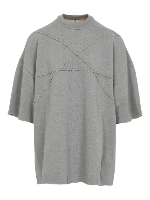 Rick Owens DRKSHDW frayed-detail panelled T-shirt