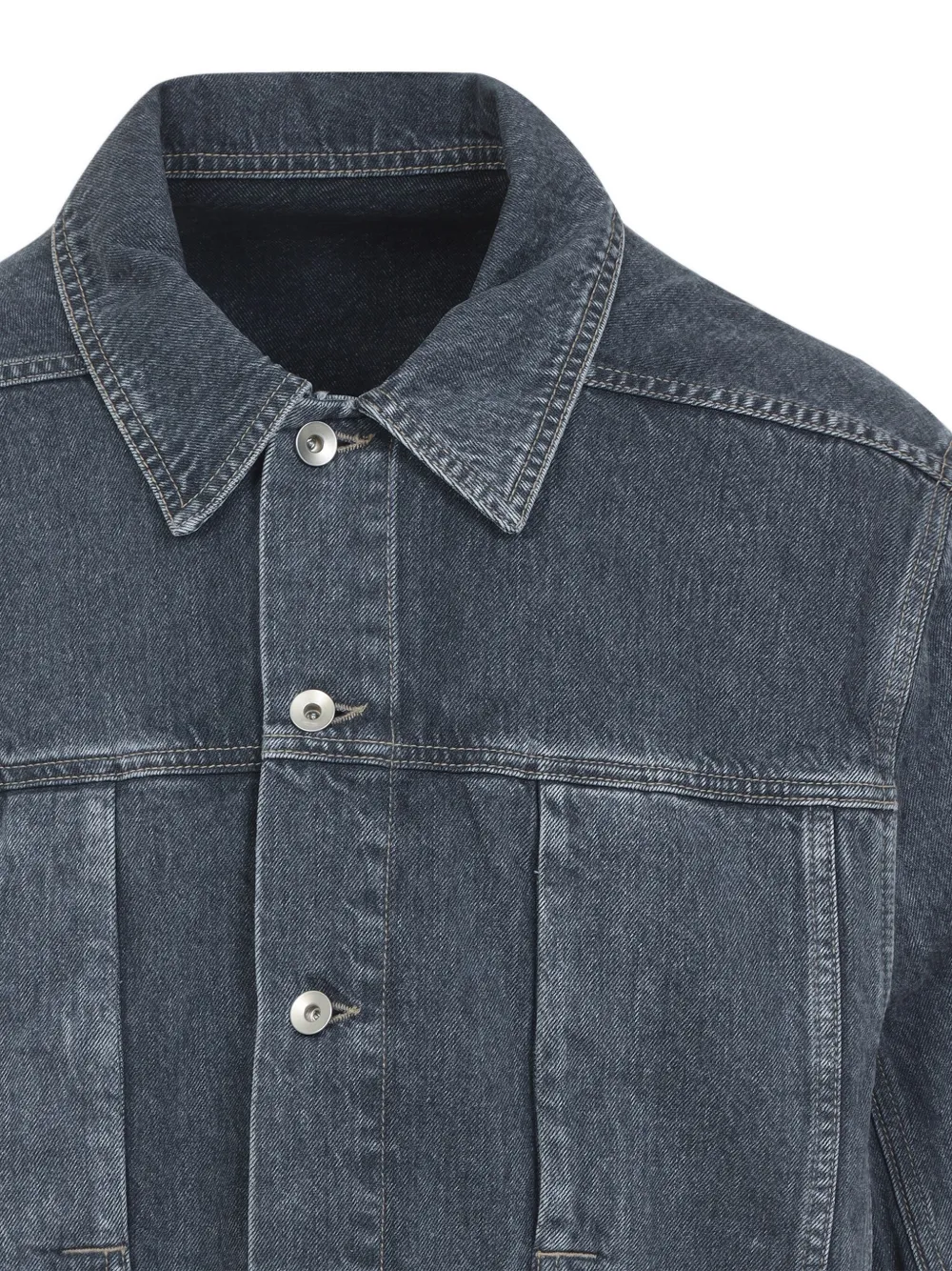 Rick Owens DRKSHDW Denim jack Grijs