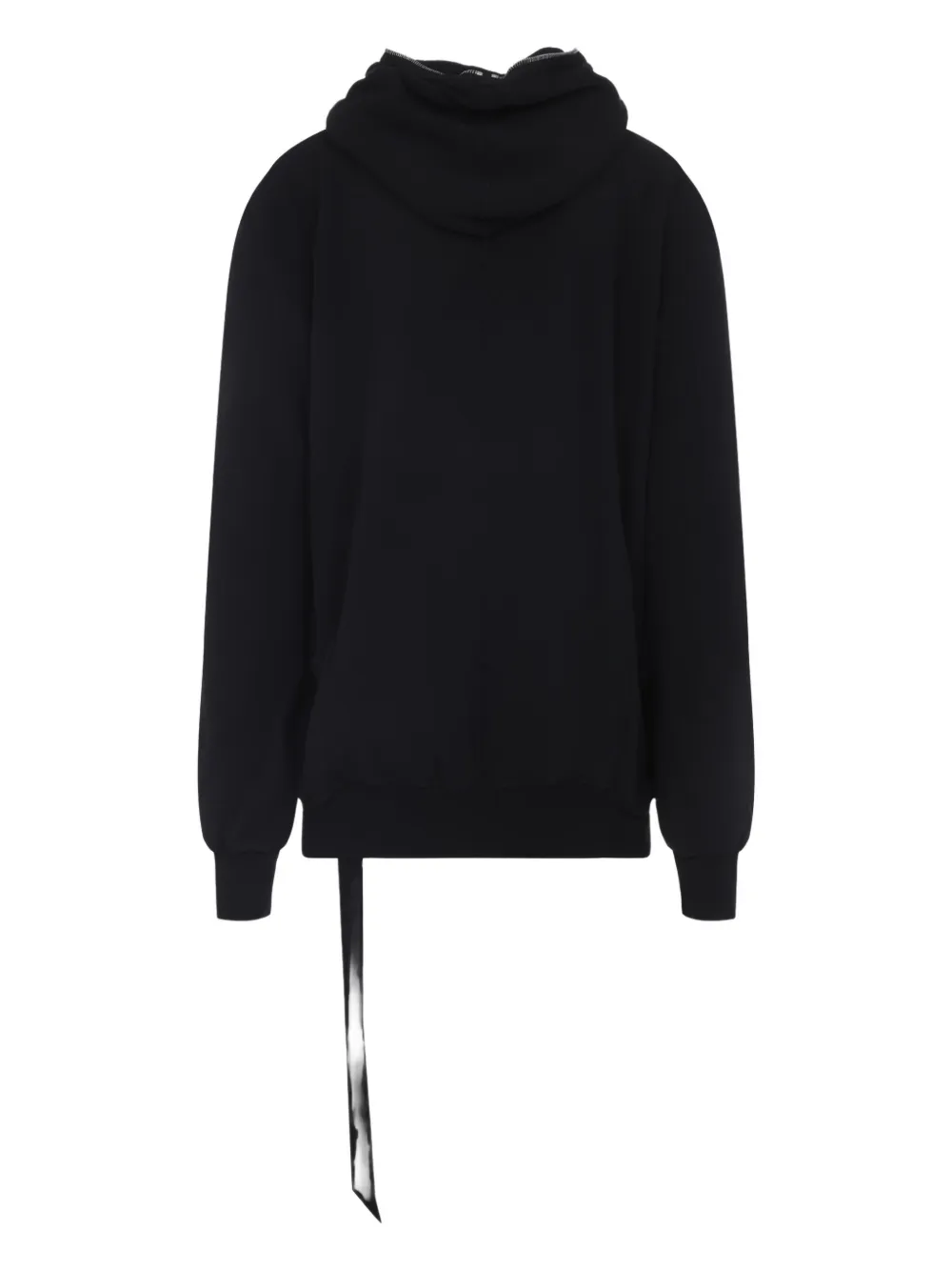 Rick Owens Drkshdw Gimp Zip-up Hooded Sweatshirt In Black