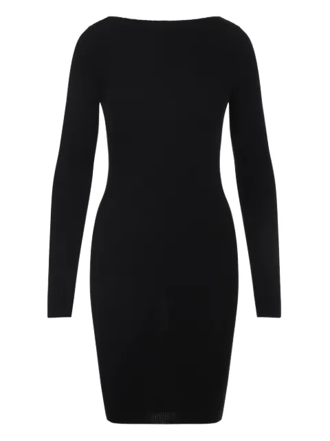 Rick Owens vestido de canalé manga larga