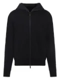 Moncler zip-up hooded jacket - Black