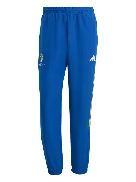 adidas three-stripe panel track pants
